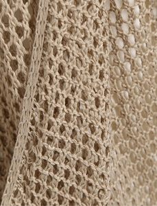 ชุดว่ายน้ำสตรีแบบถักโครเชต์ผ่าข้างกระโปรงชายหาดโสร่ง - Product Image 5