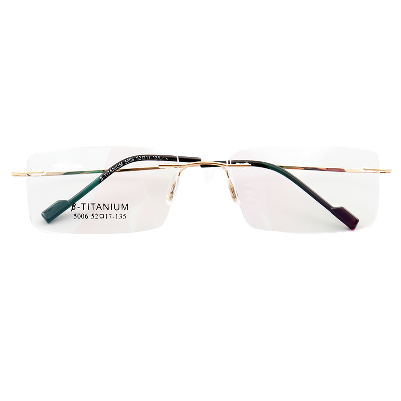 Wholesale Cheap Glasses Frames Metal Titanium Rimless Glasses