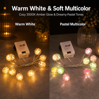 Mini guirlandes lumineuses LED à piles, fil de cuivre, lumières de Noël pour mariage, fête, décoration de boîte cadeau florale