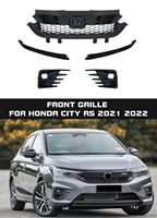 Meileng – calandre de voiture en plastique chromé noir de Style asie pour Honda City Rs GN 7e génération 2020 2021 2022 2020-2022