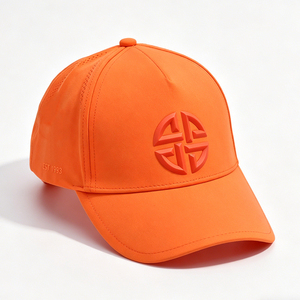 ORANGE BASEBALL <b>CAP</b> 3D EMBOSSED LOGO UNISEX PREMIUM POLYESTER ADJUSTABLE CANVAS SPORTY CASUAL SPORTS <b>CAP</b> MEN <b>WOMEN</b> - Product Image 2