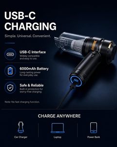 High Power Cordless <b>Car</b> <b>Vacuum</b> <b>Cleaner</b> 16000Pa Brushless Motor Portable <b>Vacuum</b> and Blower 2 in 1 - Product Image 2