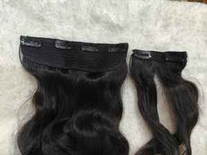 Vaste sélection de 100% extensions de cheveux humains vierges européens Remy à clip dans les extensions de cheveux clips de trame machine de haute qualité - Product Image 3