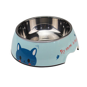 סיטונאי מזון לחיות מחמד קערת שכבה כפולה להסרה נירוסטה מלמין חומר כלב שתיית מים ומזון קערה - Product Image 3