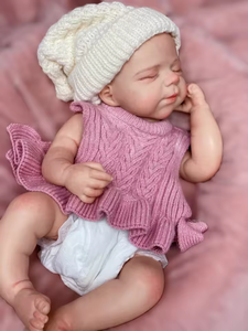 MLF 18 pulgadas Pascale Premium Platinum <span class=keywords><strong>silicona</strong></span> <span class=keywords><strong>Reborn</strong></span> Baby Doll lindo recién nacido moda suave juguete Unisex venas visibles <span class=keywords><strong>cuerpo</strong></span> <span class=keywords><strong>completo</strong></span> - Product Image 2