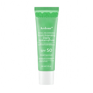 ครีมกันแดด OEM SPF 50 + แบบเบาและไม่เหนียวเหนอะหนะเหมาะสำหรับผิวมันและผิวผสมครีมกันแดดสีเขียว - Product Image 6