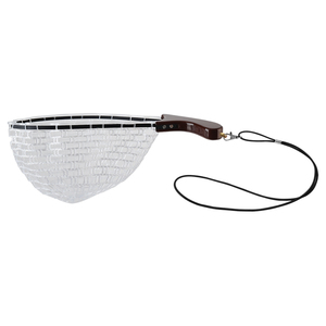 47cm 146g Portable Floating Fish Landing <strong>Net</strong> <strong>Foldable</strong> Fishing Landing <strong>Net</strong> Folding Wood Silicone <strong>Net</strong> with Storage Bag New Arrival - Product Image 5