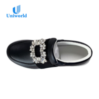 Fournisseur direct du Vietnam sur Alibaba |   Mocassins Femme Tendance 2026 - Mocassins de Luxe à Boucle Strass et Bande Élastique pour Soirée