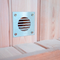Sauna Kubus Luar Ruangan Kayu Cedar Merah Kanada Kelas Atas untuk 2-4 Orang, Sedang Diskon