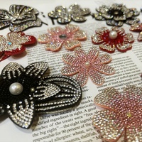 Hot Crystal Patch 3D Strass Patch pour Chaussures Vêtements et Sacs DIY Décoration Appliqued Strass Patch En Gros
