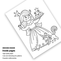 Livre de peinture à l'aquarelle sans bavure sur le thème magique pour les tout-petits et les enfants de 1 à 8 ans, cadeau d'anniversaire artistique, livres personnalisés imprimés