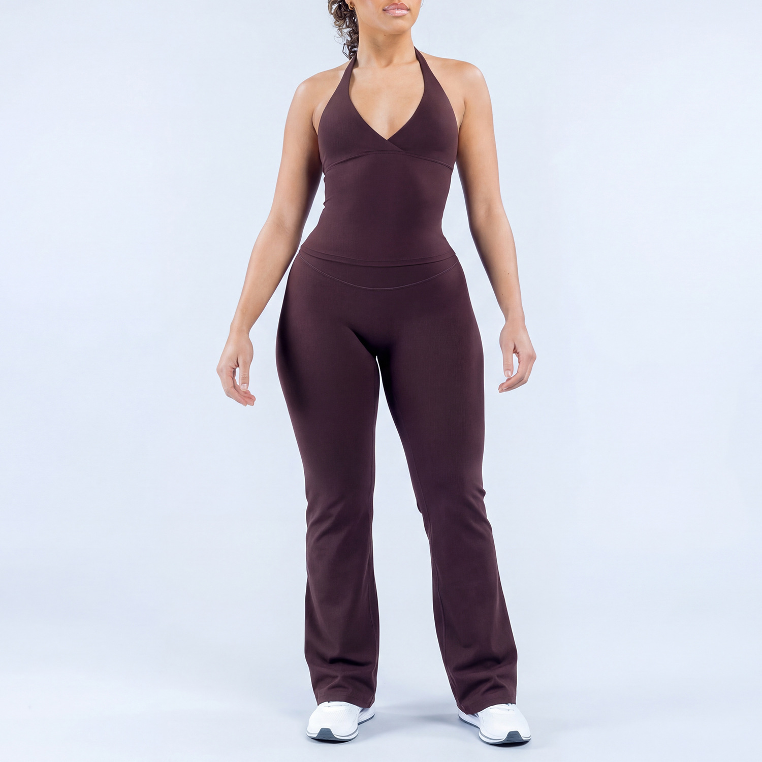 Dark brown [tank top + pants]