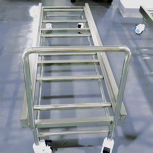 Zware transportwagen voor mortuarium, roestvrij staal, lijkwagen met stille wielen - Product Image 4