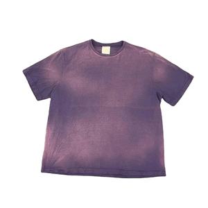 T-shirt à col rond en coton 100% de qualité supérieure, style rétro délavé, vintage, 220g, tricot lâche, sur mesure, taille plus - Product Image 5