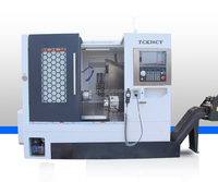 TCK50CY torno cnc centre de tournage et de fraisage à lit incliné tour cnc avec 4 + 4 outils électriques combinés