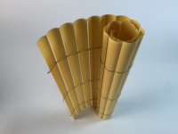 Clôture de Confidentialité Simple Face en PVC Kenda Bamboo Color 14mm, Résistante au Vent et aux UV, pour Balcons, Maisons, Villas et Jardins