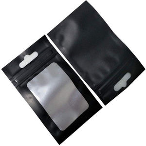 Açılıp kapanabilir Mylar çanta düz folyo şeker saklama çantası açık pencere ısı mühür torbalar gıda depolama için banyo tuzları paket - Product Image 1