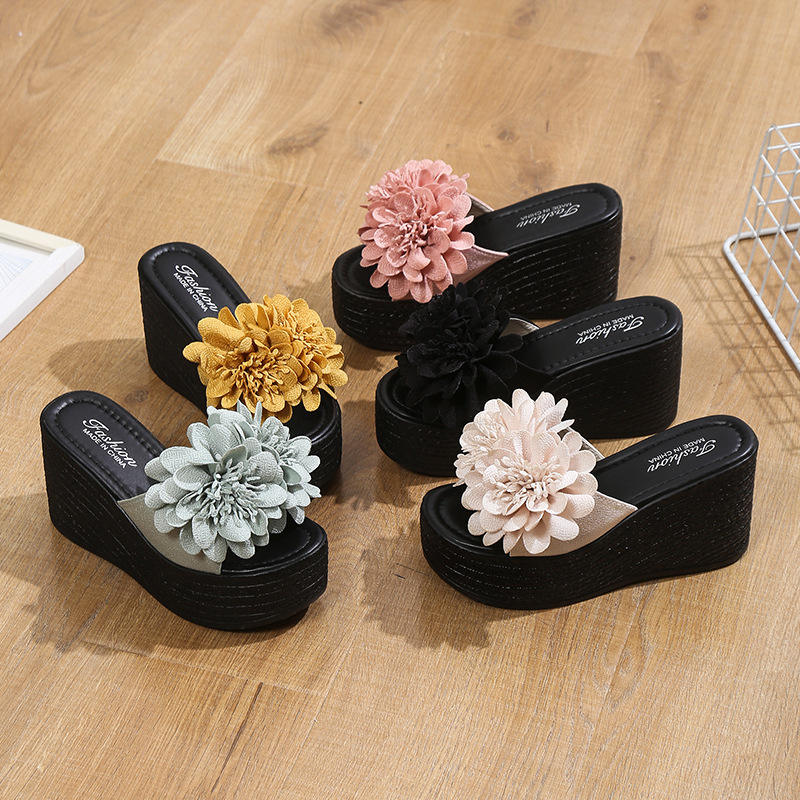 Sandali Con Zeppa Eleganti Zeppe Nere Eleganti Estive Tacco Zeppe