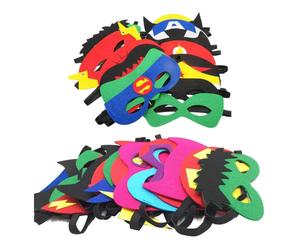Maschere da supereroe feltro elastico compleanno festa di Halloween maschere Cosplay con 28 diversi tipi per bambini puntelli in <span class=keywords><strong>maschera</strong></span> - Product Image 5