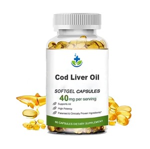 Ausreson Raw Matéria-prima Bacalhau Óleo de Fígado Cápsulas Vitamina D3 Vitmin <span class=keywords><strong>E</strong></span> Suplemento 1000mg Bacalhau Óleo de Fígado <span class=keywords><strong>Softgel</strong></span> - Product Image 1