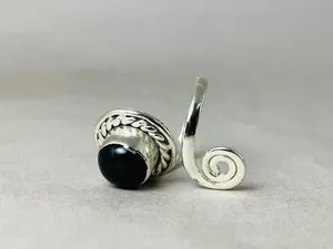 Hot Selling Customize Design 925 Sterling Silver Black Onyx Gemstone Jewelry Handmade Silver Vintage <b>Rings</b> for Gifting Use - Product Image 2