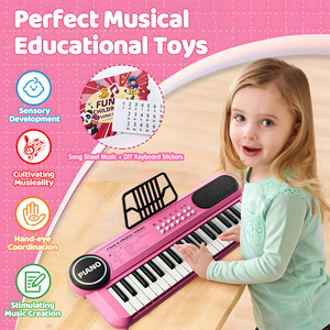 Piano Electrónico Portátil Multifuncional, Disponible en Europa, Juguete para Niños y Bebés, Práctica para Principiantes, Educación Temprana, 5 Escalas - Product Image 3