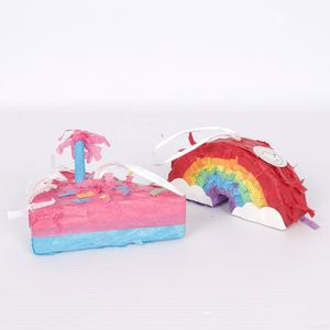 Wholesale Kids Supplies Rainbow <b>Dinosaur</b> Paper Pinata Children's Theme Favors Party <b>Decorations</b> 3.93Inch Mini Custom - Product Image 4