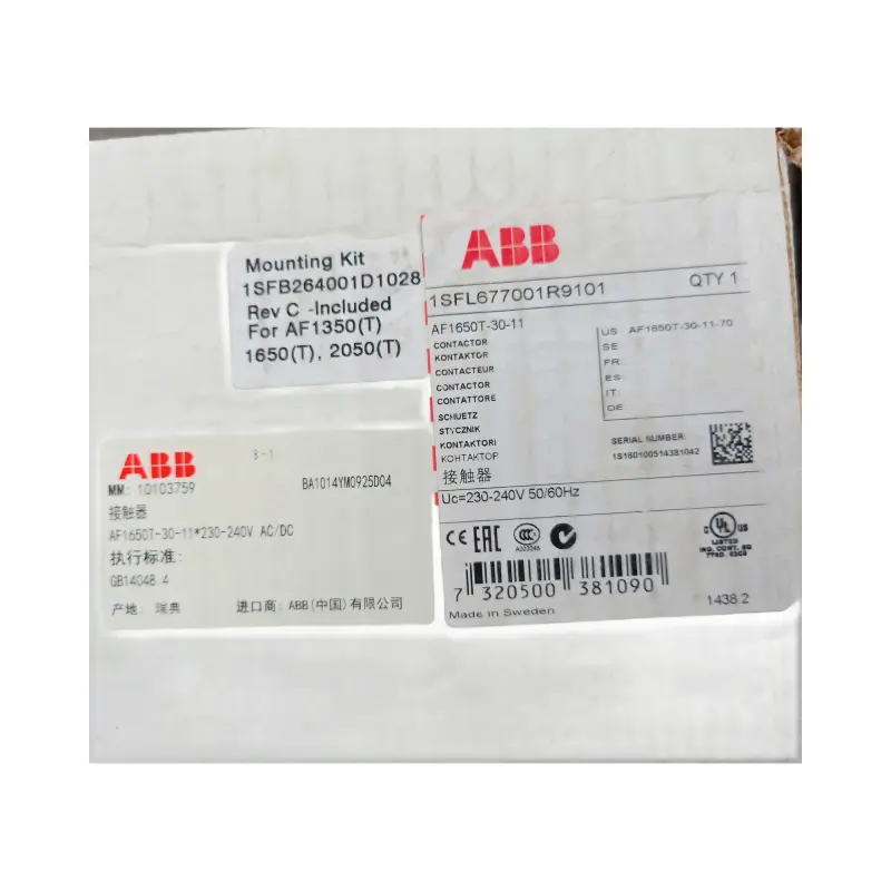 one new abb AF1650T-30-11 1SFL677001R9101 Contactor Fast Shipping 1650T-30-11