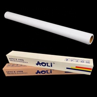 150gsm 100% Rouleaux de toile d'art en polyester économique Rouleaux de toile à dos noir vierge éco-solvant pour l'impression numérique