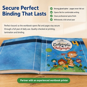 Cuaderno de Escritura en <span class=keywords><strong>Español</strong></span> Educativo, 4 Colores, Encuadernación Perfecta, Laminado Brillante, Libro de <span class=keywords><strong>Ejercicios</strong></span> - Product Image 4