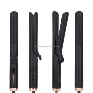 360 Airflow <span class=keywords><strong>Plancha</strong></span> De Cabello professionnel noir Salon rouleau chaud céramique cheveux lisseur Machine professionnel fer plat - Product Image 4