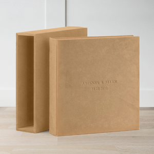 Album photo à mémoire de forme en papier de luxe blanc personnalisé pour mariage, couverture en daim, sans lacet, pour photos de 100 à 1000x6 - Product Image 5