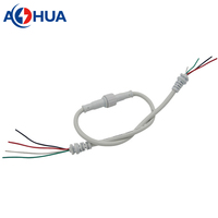 Connecteurs étanches IP65 mâle-femelle M12 à 3 broches 22/24 AWG en PVC pour câblage électrique, capteurs, bandes LED, éclairage DIY, mini-prise de câblage