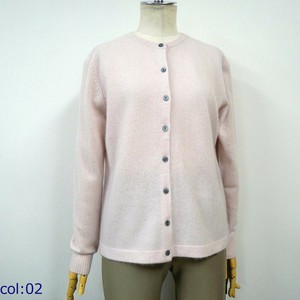 Venta al por mayor de prendas de vestir Botón de decoración de punto de cuello redondo de las mujeres señoras cárdigan suéter - Product Image 2