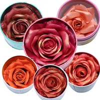 Venta al por mayor de cara brillante marcador de colorete de larga duración mejilla contorno Rouge pétalos de flor de 3D Rosa Blush