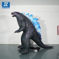 Modèle de personnage de Godzilla gonflable géant personnalisé pour la promotion de marque en extérieur, décoration d'activités sur le thème d'Halloween