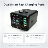 Alimentation électrique réglable NICE-POWER MPS-305QC 30V5A DC 150W avec charge sans fil, verrouillage et interrupteur de sortie pour la réparation de téléphones mobiles