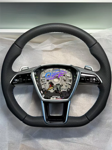 Modèle de Base en Fiber de carbone forgé noir personnalisable pour <span class=keywords><strong>Audi</strong></span> <span class=keywords><strong>Q</strong></span> C8 A1 A3 A4 A5 A6 A7 A8 B6 B7 B8 B9 C6 C7 TT R8 Volant de voiture - Product Image 3