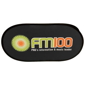 Bannière <span class=keywords><strong>Pop</strong></span> Up A Frame personnalisée Support ovale horizontal pliable en tissu pour événement de golf - Product Image 4