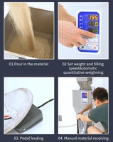 Machine de remplissage automatique 999g pour sachets de thé, graines, aliments, céréales, poudre, noix, haricots, particules, café, riz, maïs
