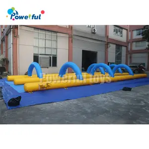 kids children big slip and slide Backyard Sprinkler Mat Inflatable Single Lane Super Lawn Water Slide 15 meters