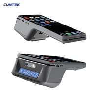 Terminal de point de vente portable Android 15 avec écran 6,75 pouces, imprimante SUNTEK SM1, lecteur de codes-barres NFC, batterie 5200 mAh, double SIM, pour restaurants et commerces de détail