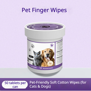 Lingettes de nettoyage <span class=keywords><strong>pour</strong></span> les yeux, les oreilles et les dents des animaux domestiques, doigts nettoyants 3-en-1 jetables <span class=keywords><strong>pour</strong></span> chiens et chats, élimination des taches de larmes et de la cire - Product Image 5
