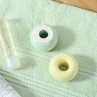 Comptoir de salle de bain écologique support de brosse à dents de forme ronde minimaliste support de brosse à dents en céramique