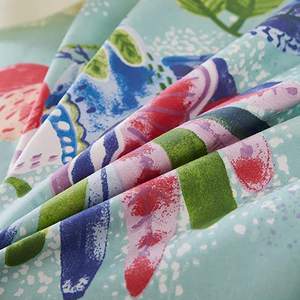 Màu xanh lá cây màu thực vật in tấm túi nút mở <span class=keywords><strong>Jacquard</strong></span> bộ đồ giường sang trọng Duvet cover <span class=keywords><strong>Set</strong></span> - Product Image 6