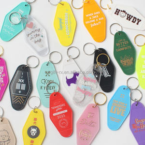 พวงกุญแจโรงแรมโรงแรมแบบใหม่1ชิ้นพวงกุญแจพลาสติกแบบวินเทจโรงแรมโรงแรมโรงแรมพวงกุญแจแบบว่างเปล่าของขวัญส่งเสริมการขาย - Product Image 1