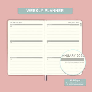 Pocket Week Plan 2026 Spiral <b>A5</b> Eco-friendly Portable English Notebook Planning Efficiency Manual Schedule in Stock - Product Image 4