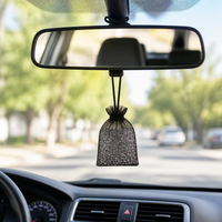 Perles parfumées colorées pour voiture, désodorisant suspendu, sachet écologique, éliminateur d'odeurs, sans poudre, parfum longue durée