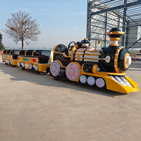 Train électrique sans rails pour enfants et adultes, pour une utilisation intérieure en centre commercial et extérieure comme train de divertissement touristique