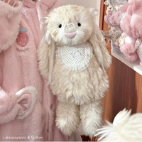Jellycots Springlowe Luxe Bunny, peluche de lapin luxueuse et moelleuse à longues oreilles tombantes, jouet en peluche de qualité supérieure, cadeau pour bébés et enfants